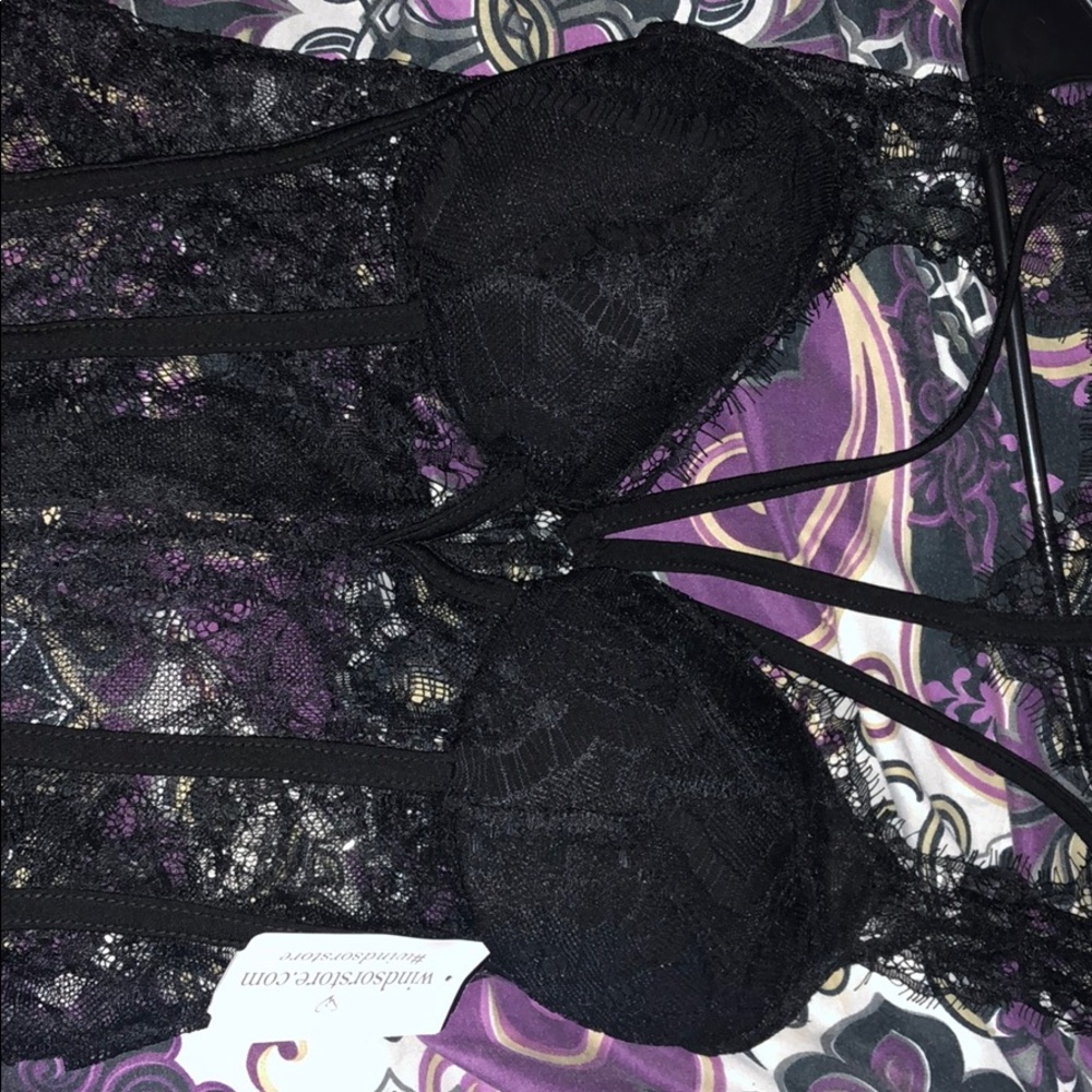 Black lingerie size medium but runs a little small